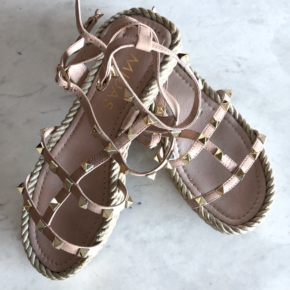 MIDAS
RAZZLE MI DK TAN PALE GOLD LEATHER STUDS 37